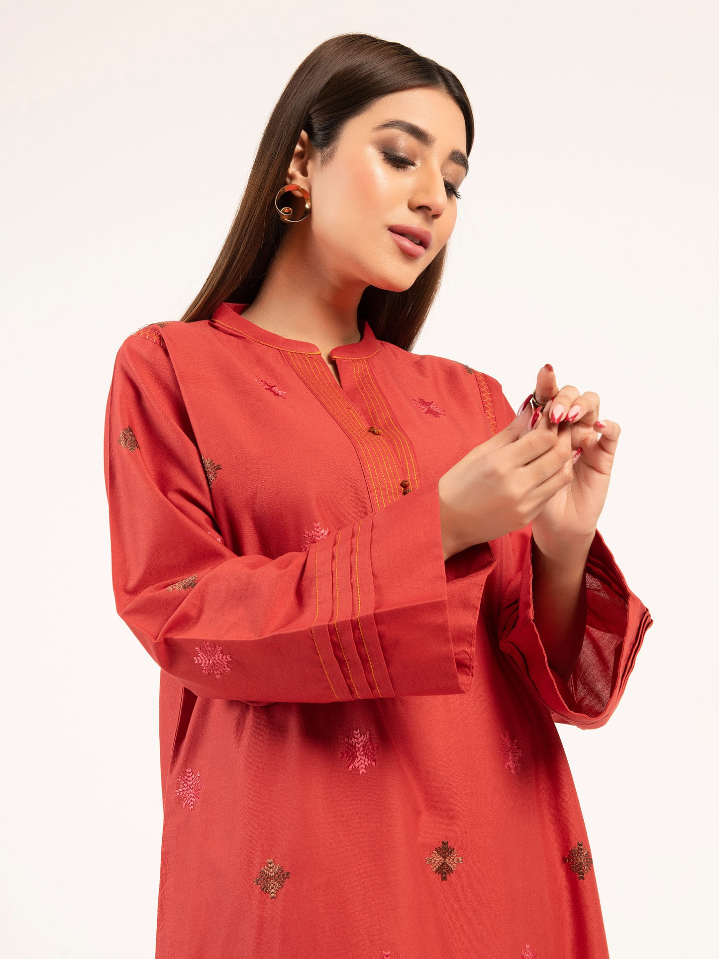 Winter Cotton Shirt-Embroidered (Pret)