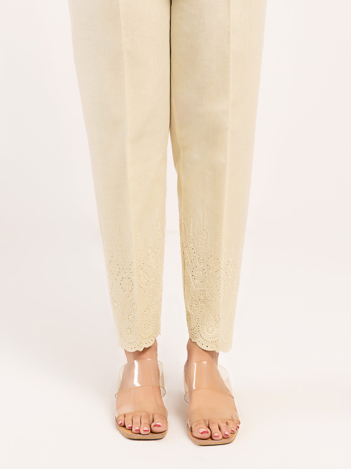 Embroidered Winter Cotton Trouser