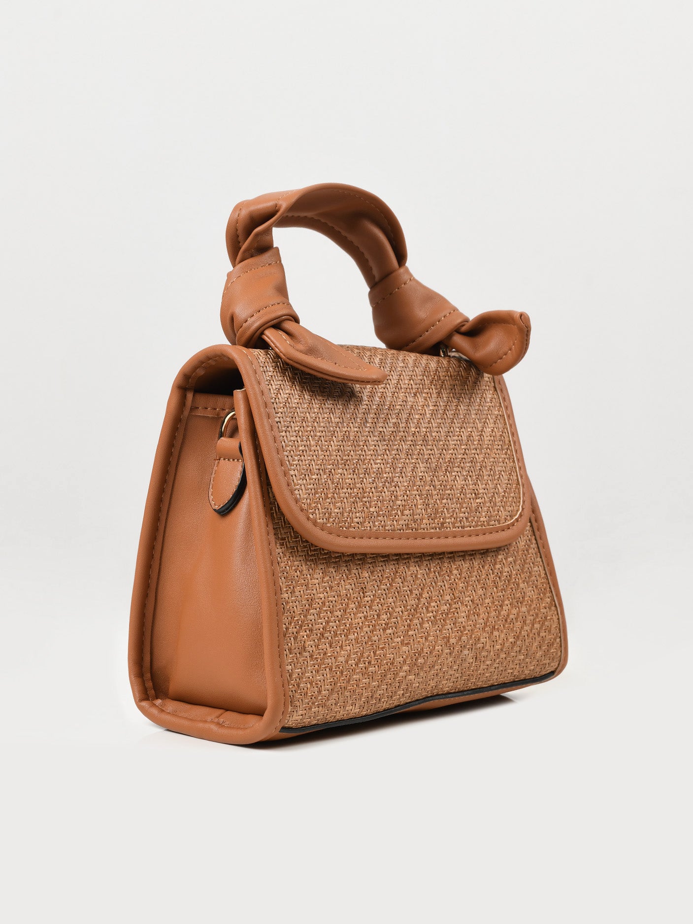 Woven Textured Handbag