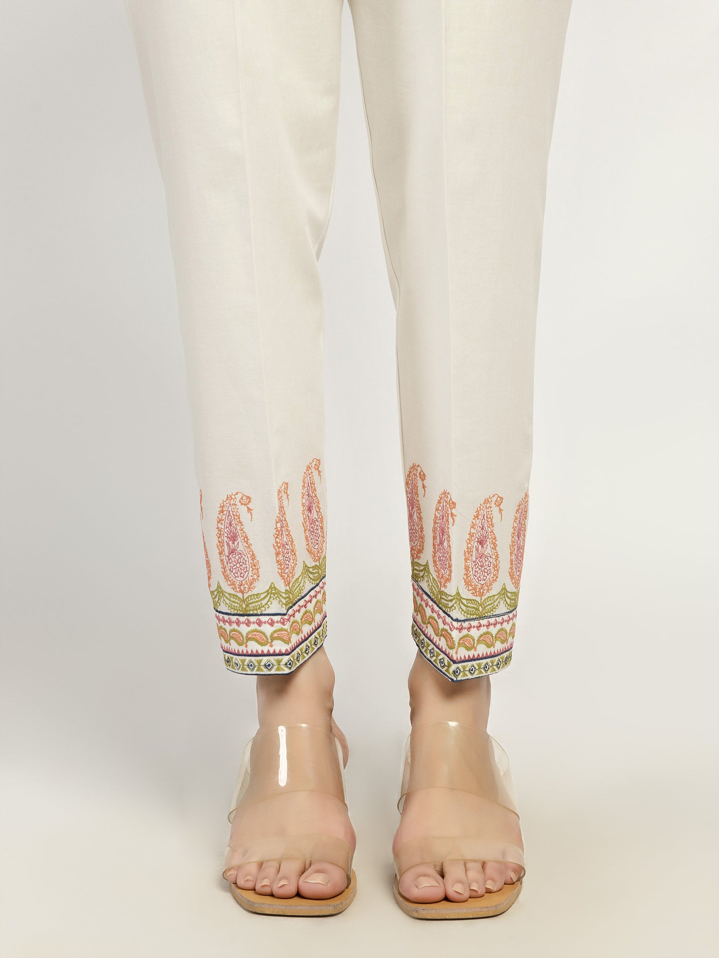 Embroidered Winter Cotton Trousers