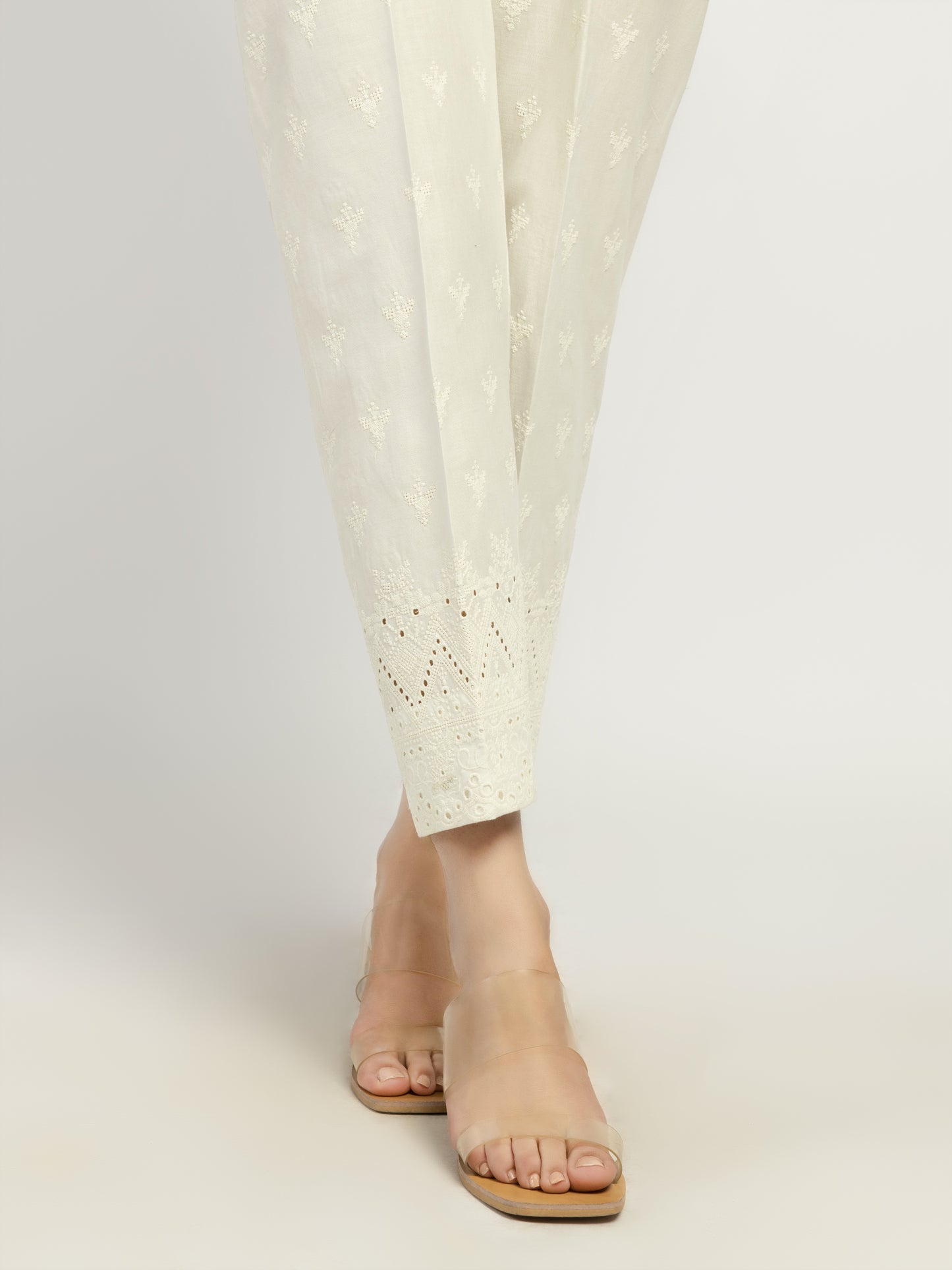 Embroidered Winter Cotton Trousers
