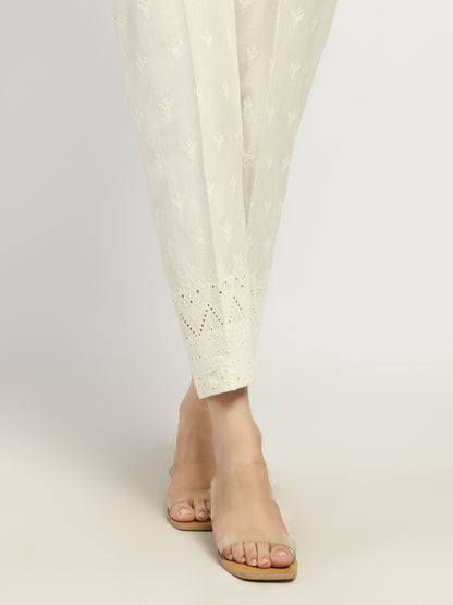 Embroidered Winter Cotton Trousers