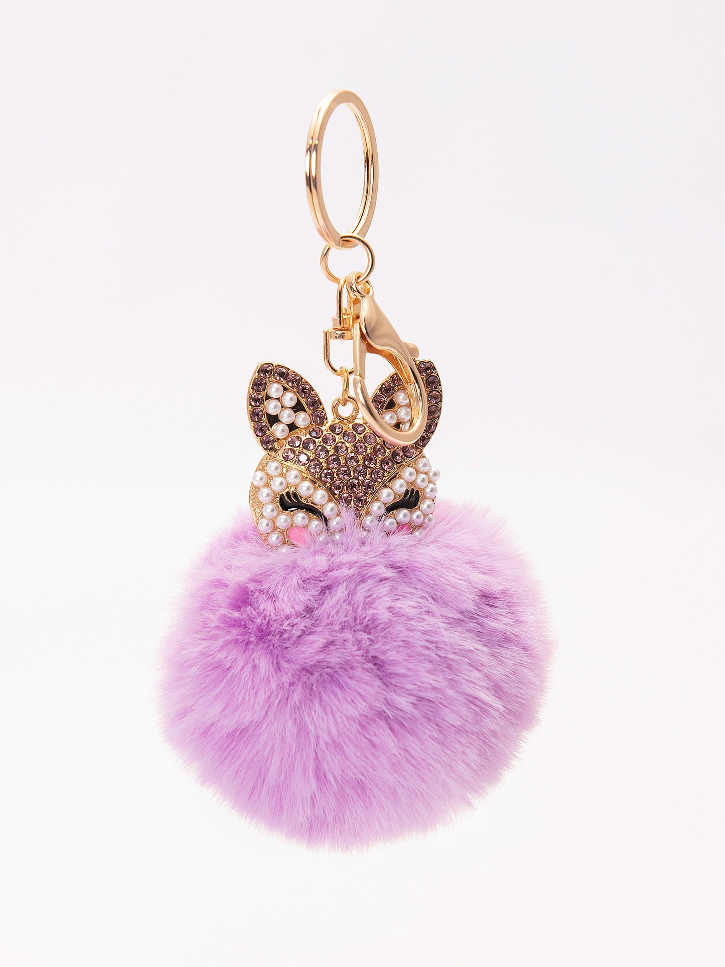 Bejeweled Bunny Keychain