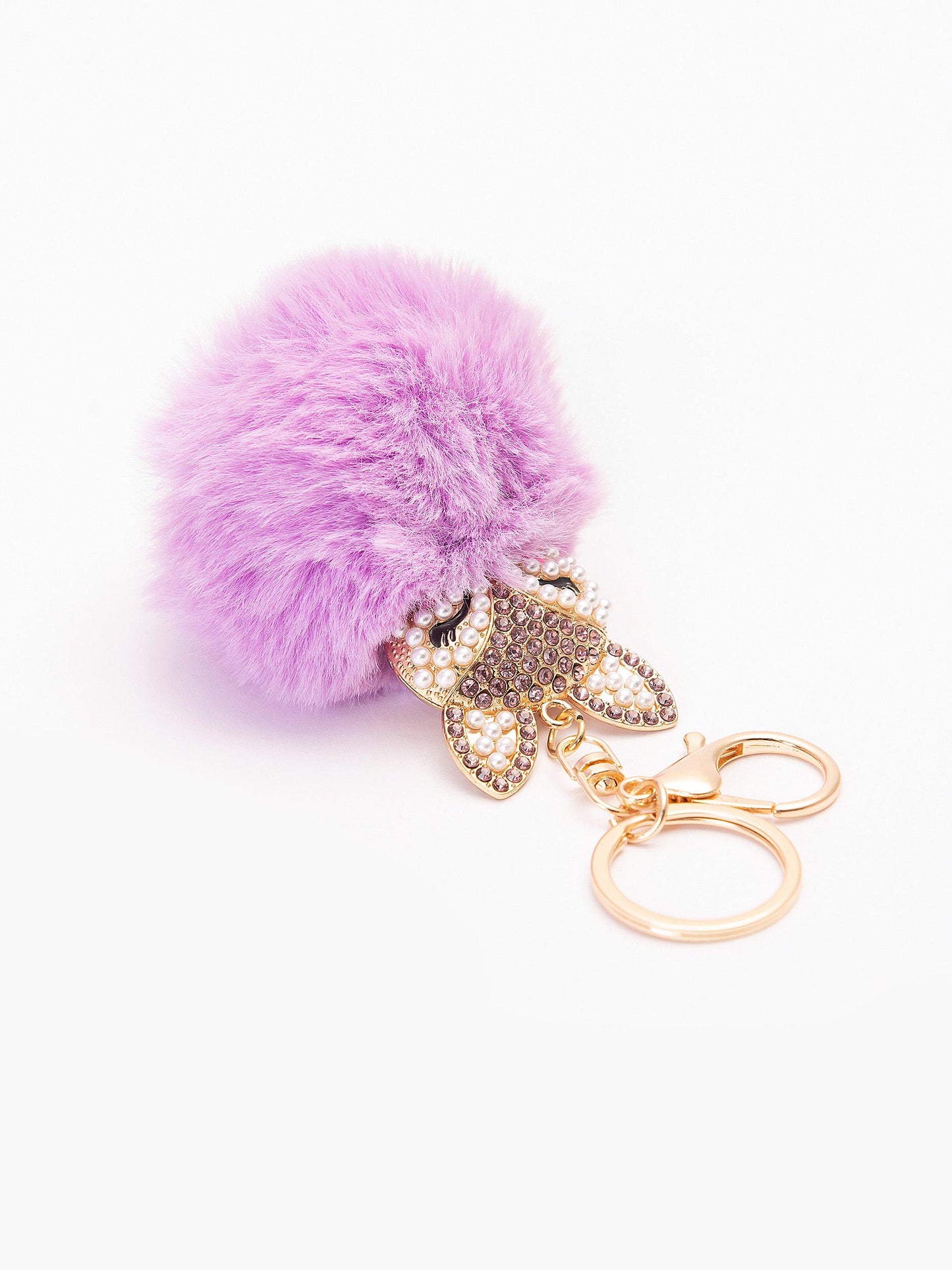Bejeweled Bunny Keychain
