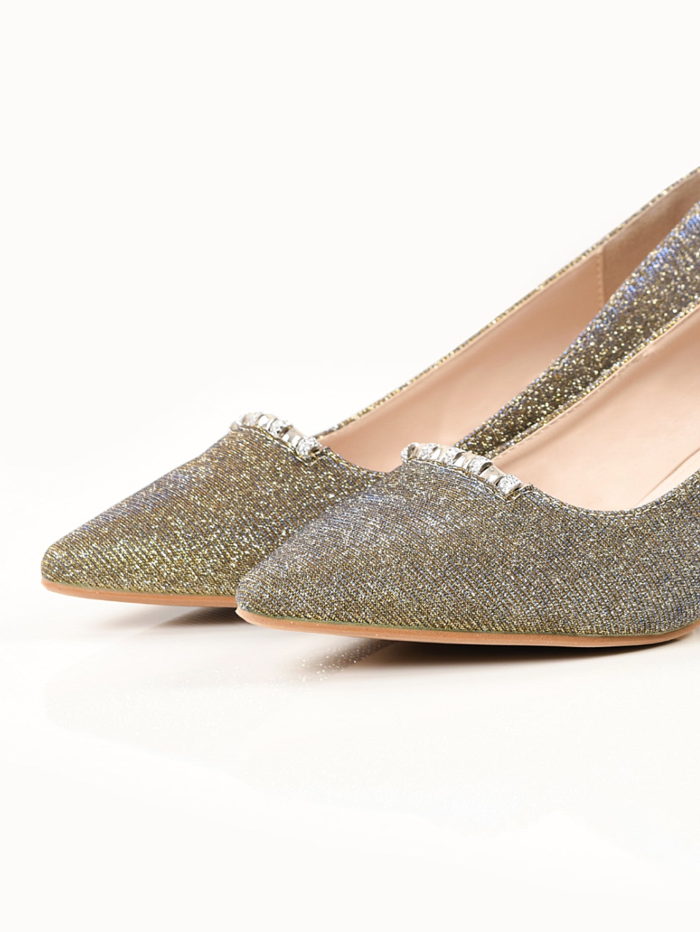 Glittery Heels - Gold