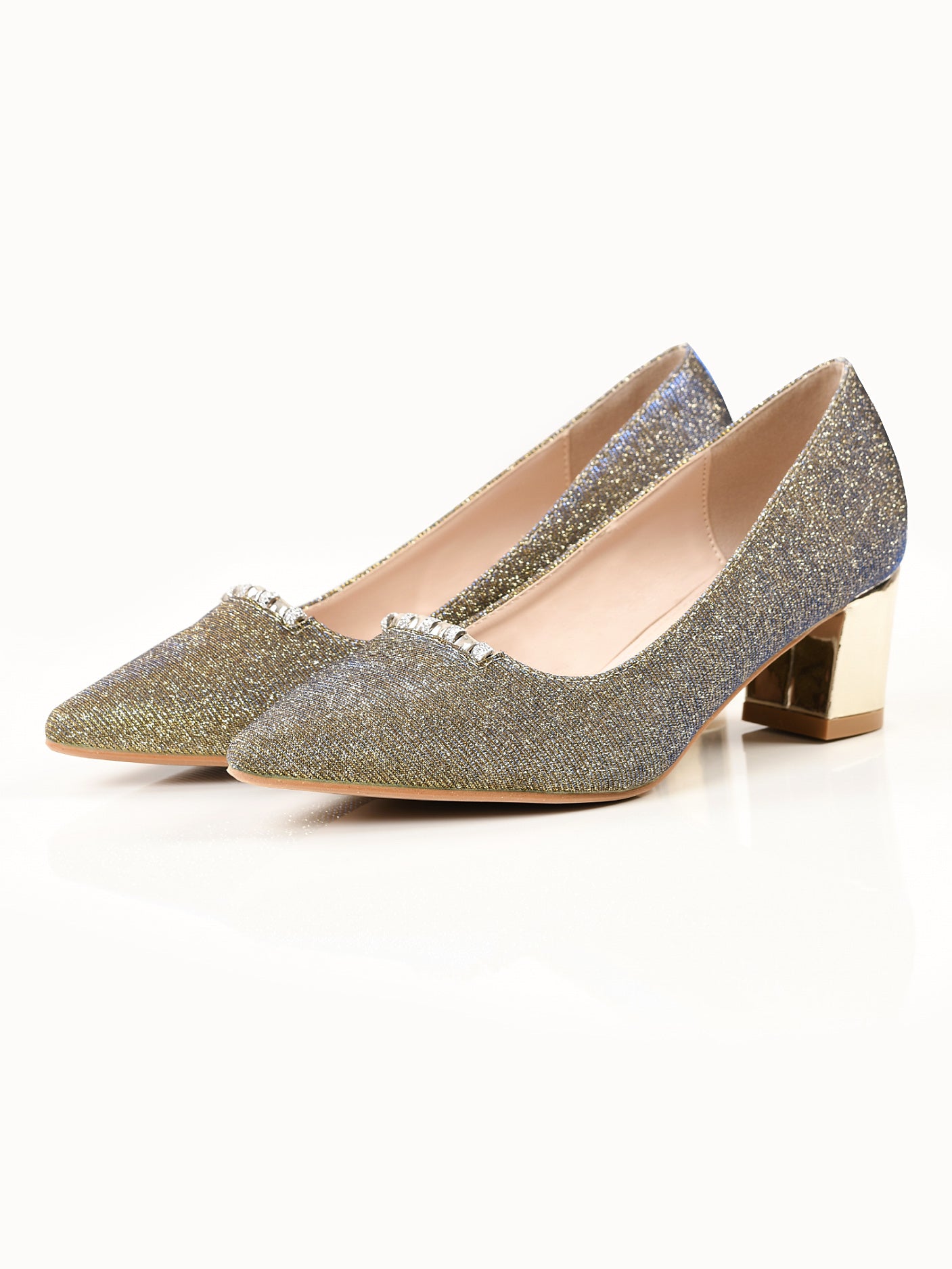 Glittery Heels - Gold