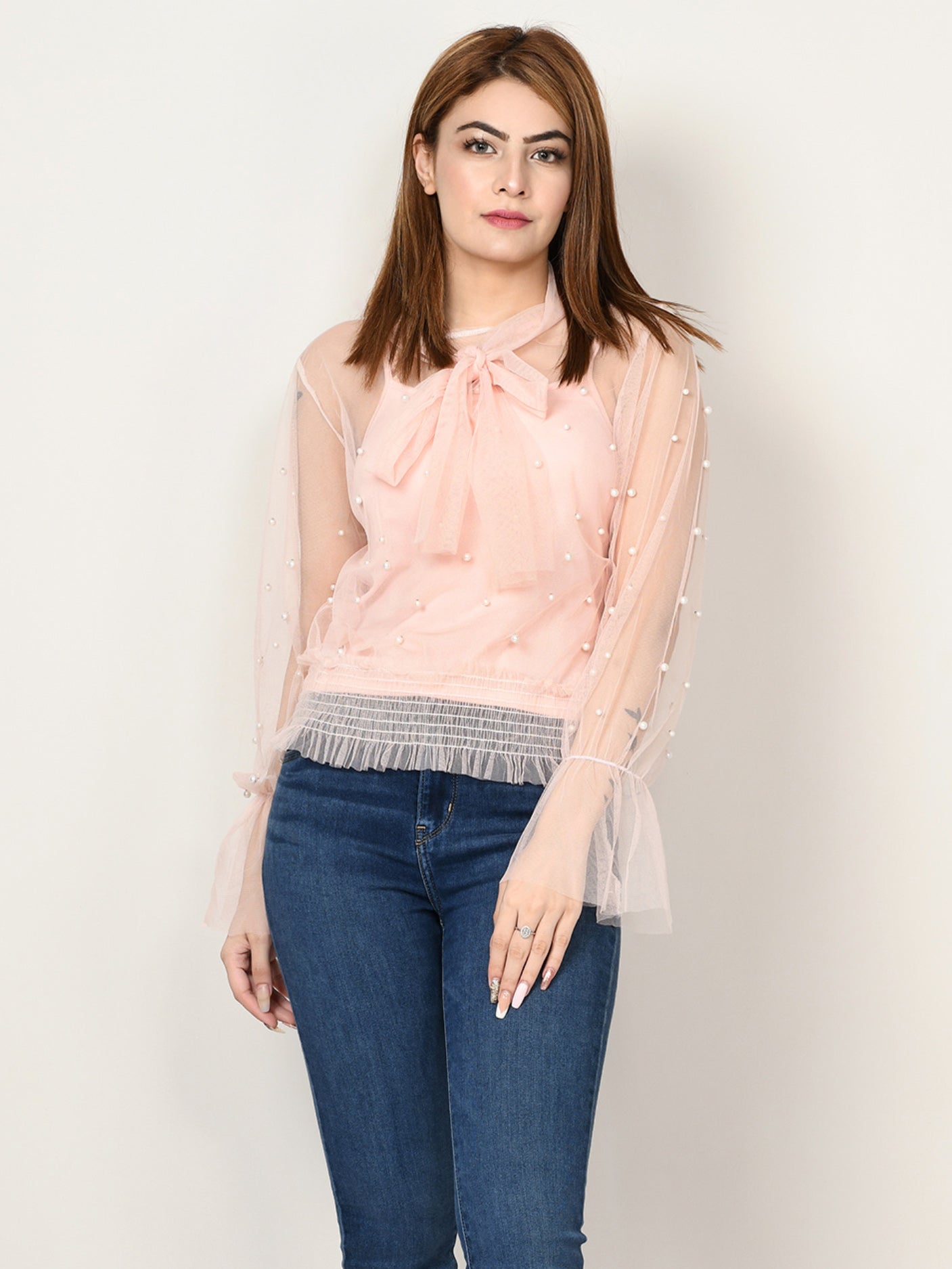 Pearl Net Top – Limelightpk