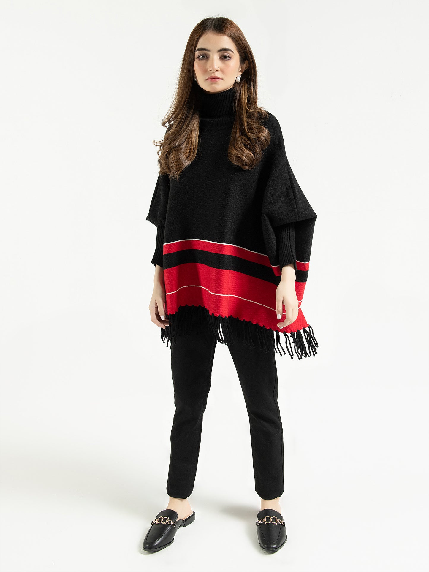 Striped Poncho