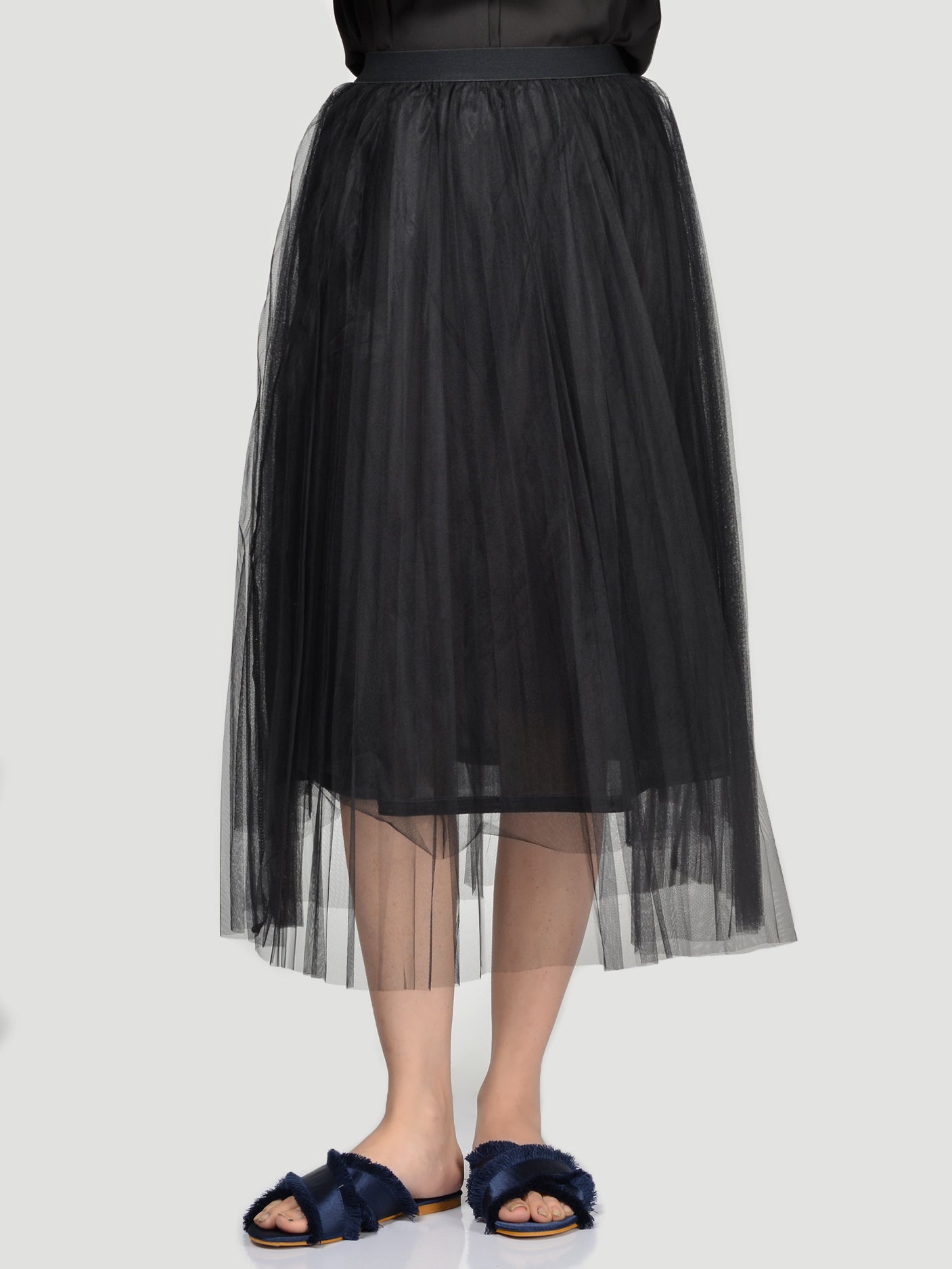 Net Skirt-Black