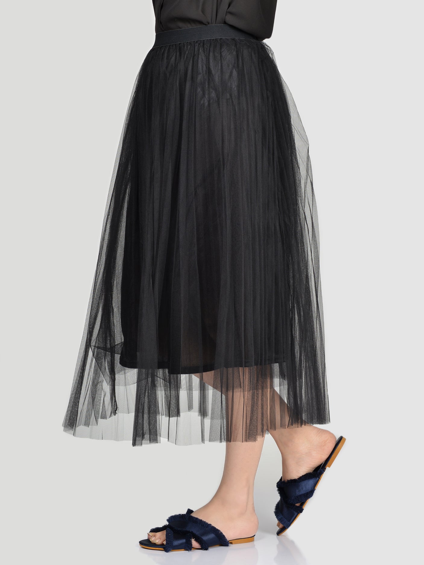 Net Skirt-Black