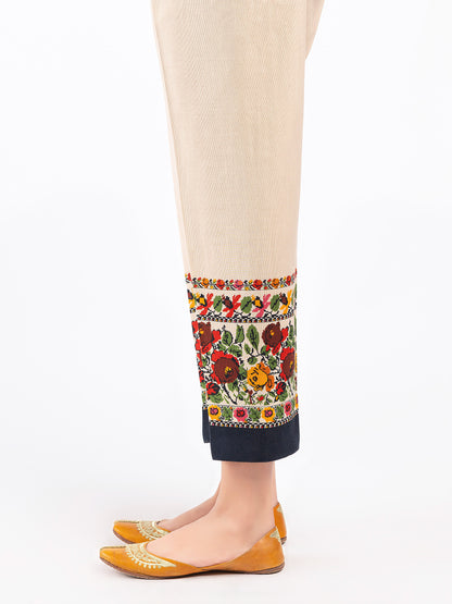 Printed Khaddar Trousers