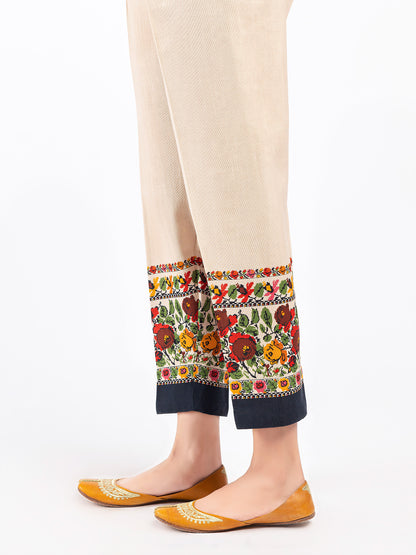 Printed Khaddar Trousers