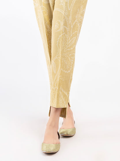 Printed Khaddar Trousers