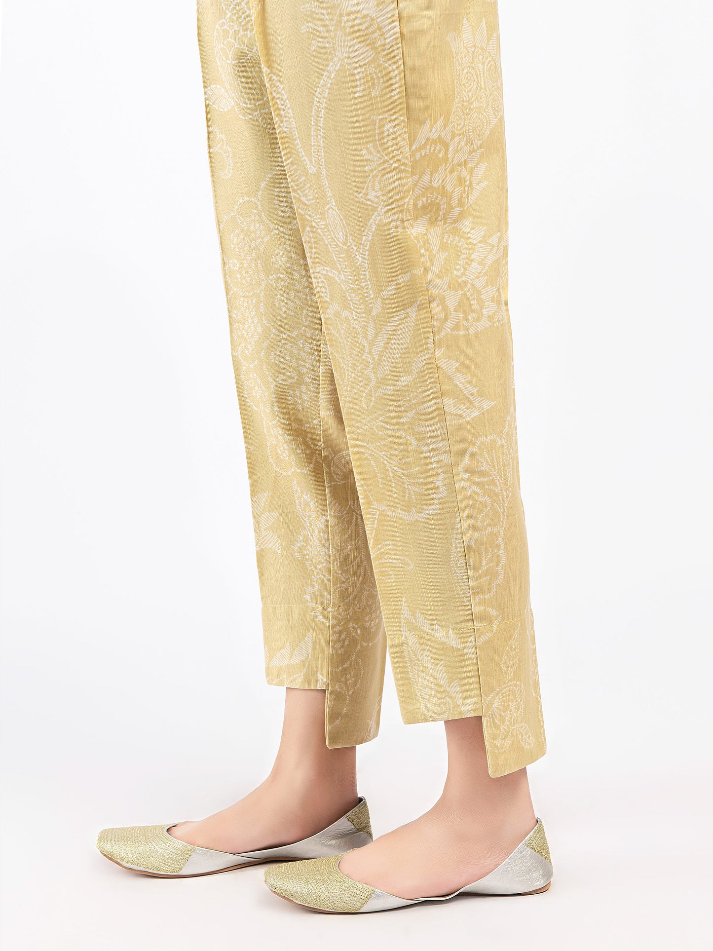Printed Khaddar Trousers