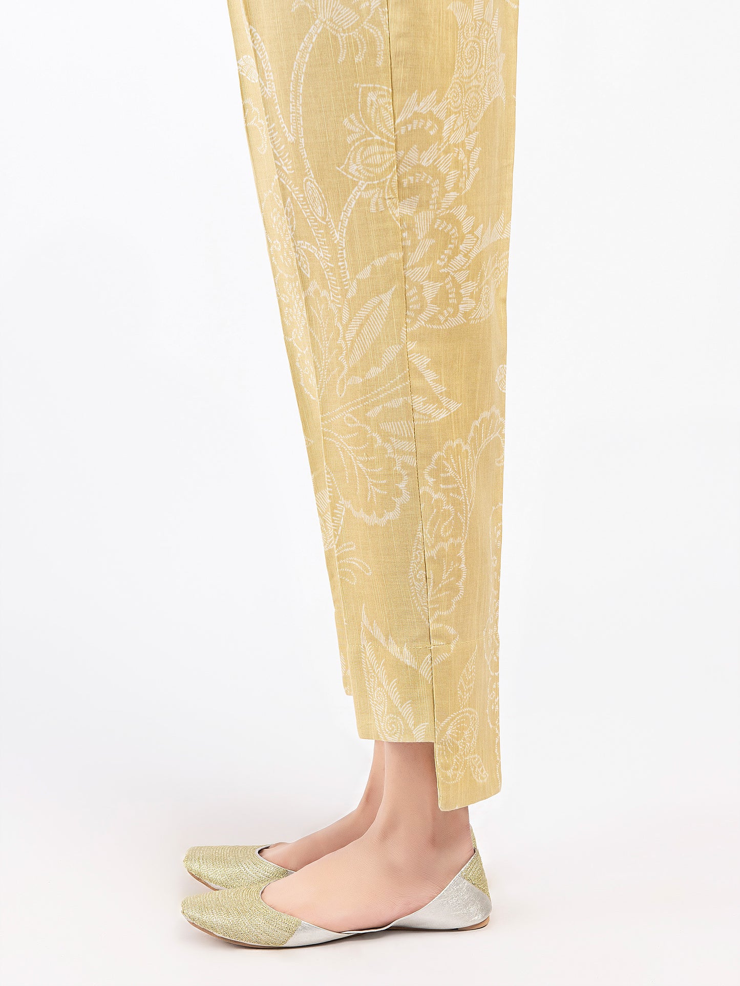 Printed Khaddar Trousers