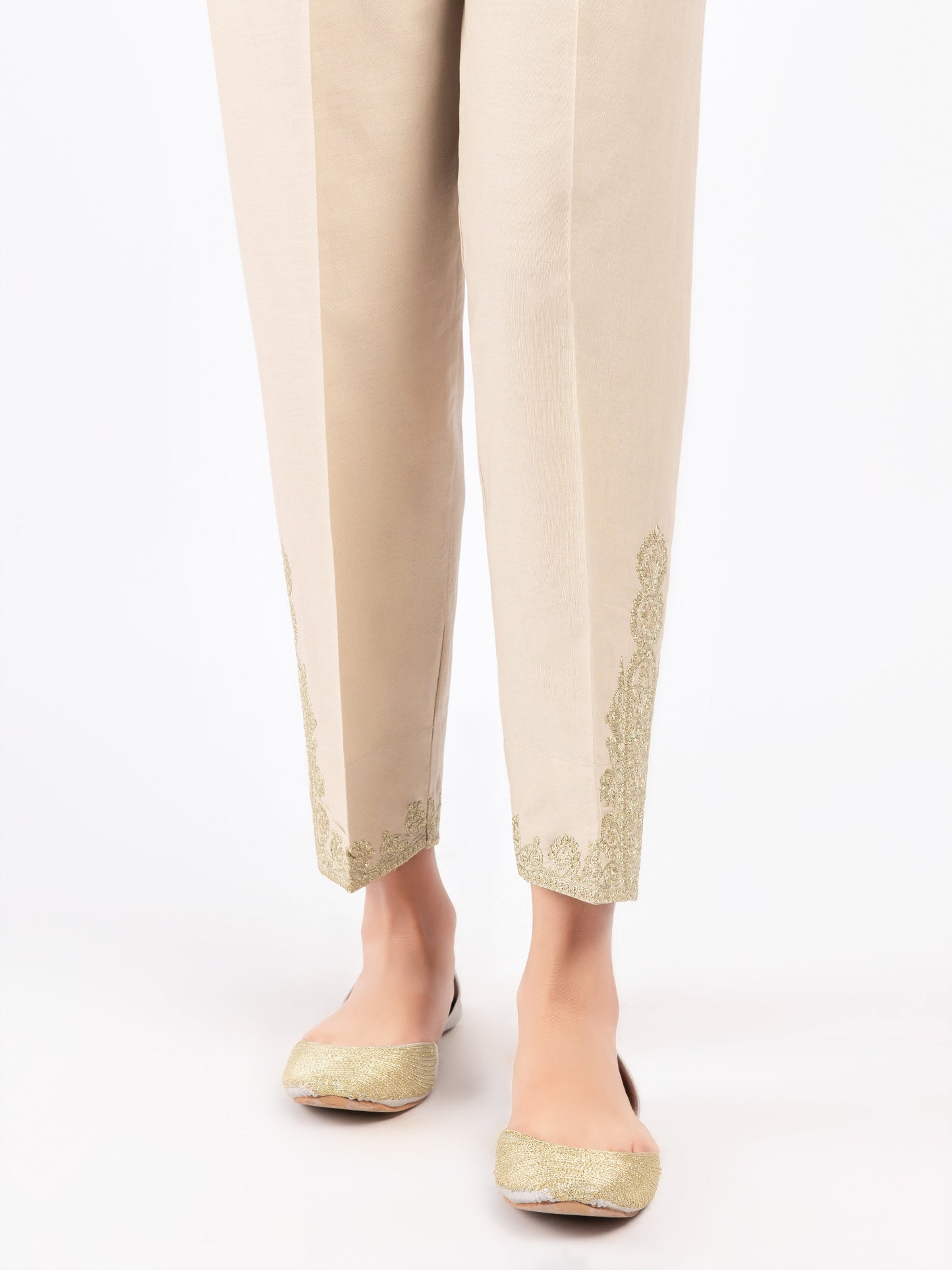 Embellished Winter Cotton Trousers