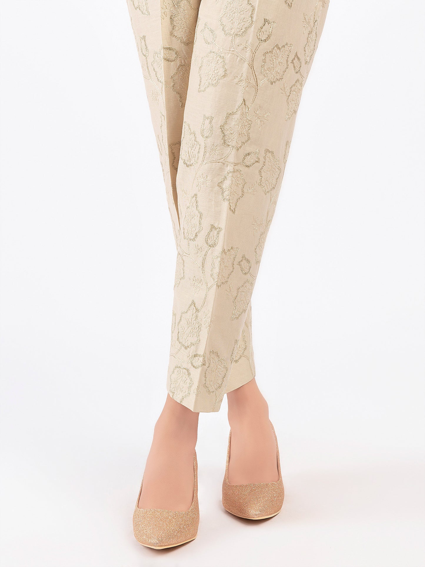 Embroidered Winter Cotton Trousers