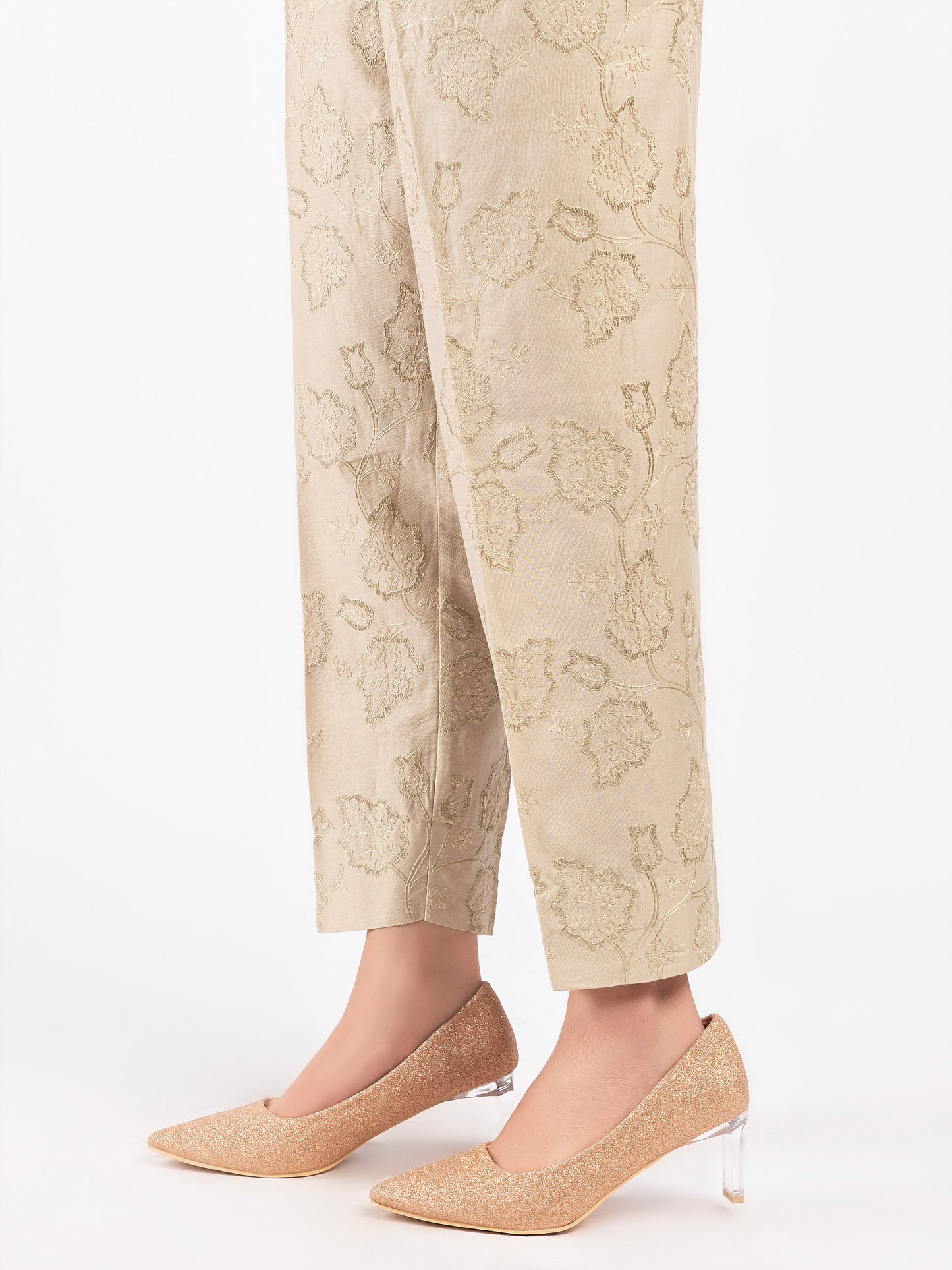 Embroidered Winter Cotton Trousers