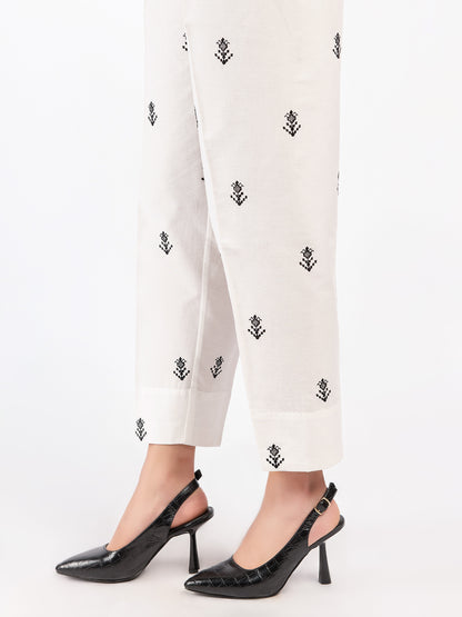 Embroidered Winter Cotton Trousers