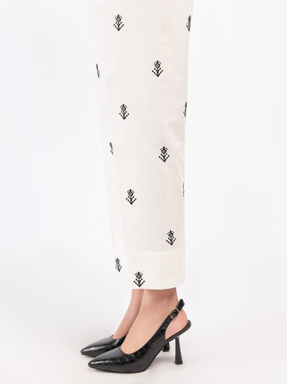 Embroidered Winter Cotton Trousers