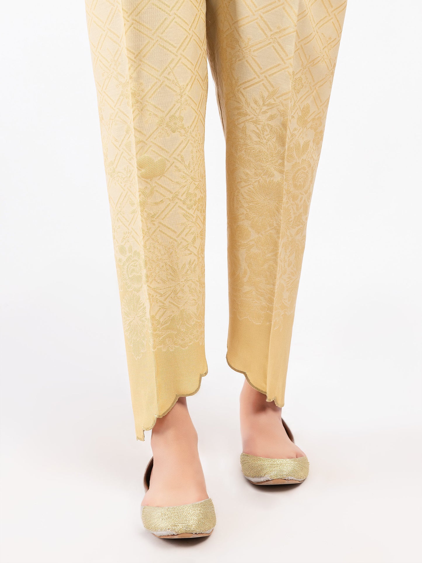 Asymmetric Jacquard Trousers
