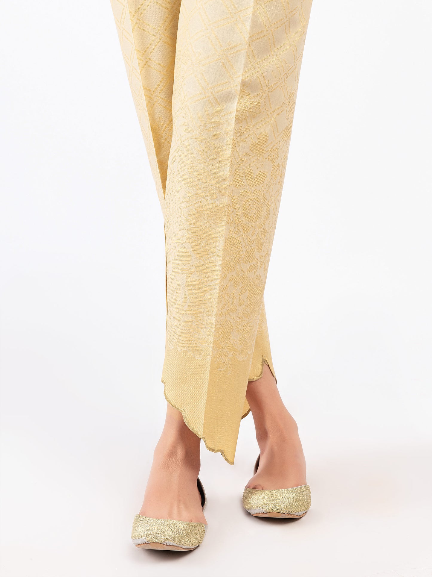 Asymmetric Jacquard Trousers
