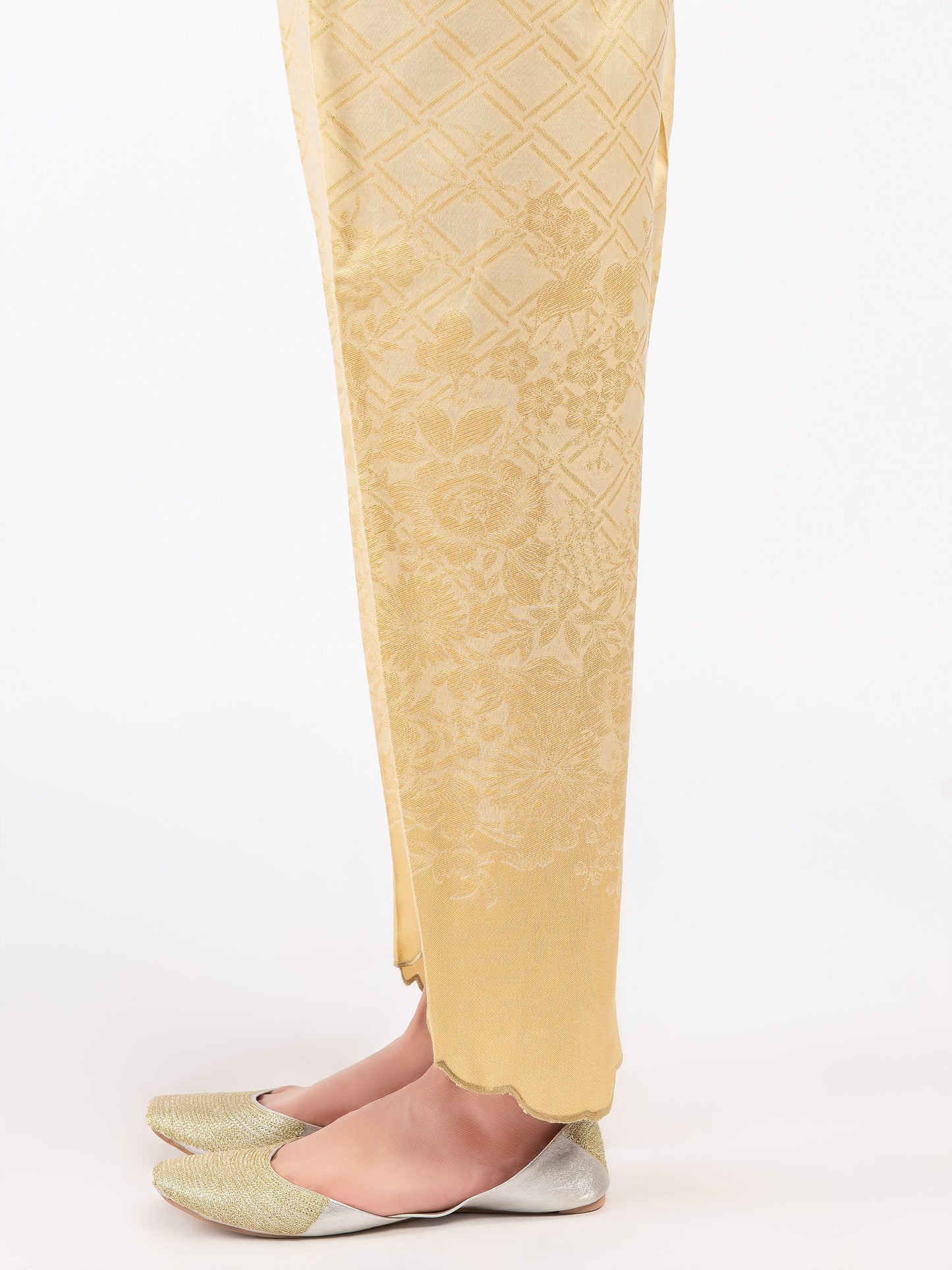 Asymmetric Jacquard Trousers