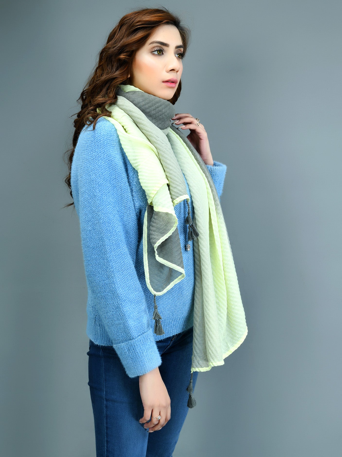 Two Toned Viscose Scarf
