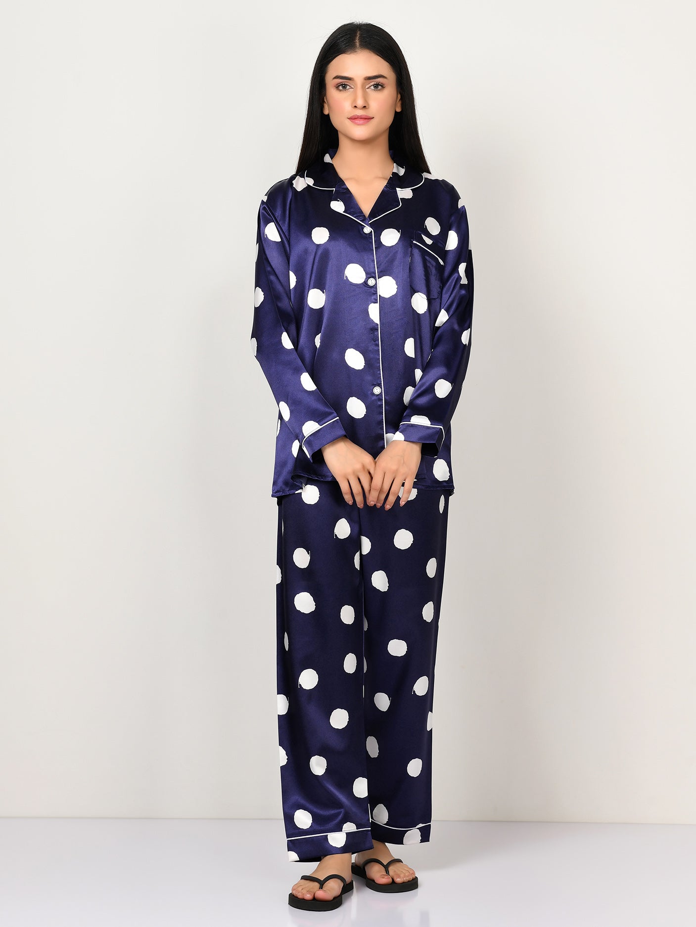 Printed Silk Sleep Suit