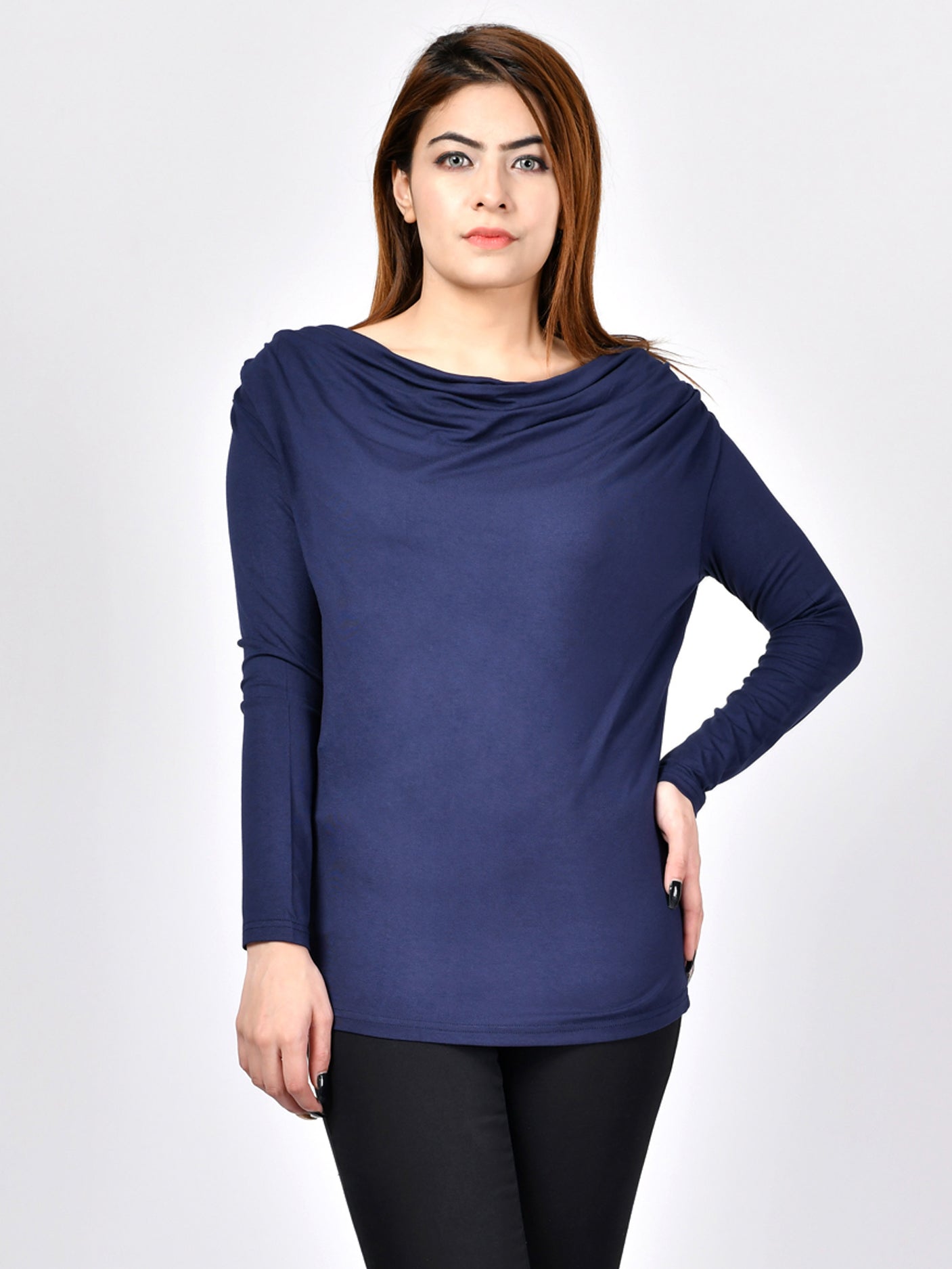 Top with Draped Neck – Limelightpk