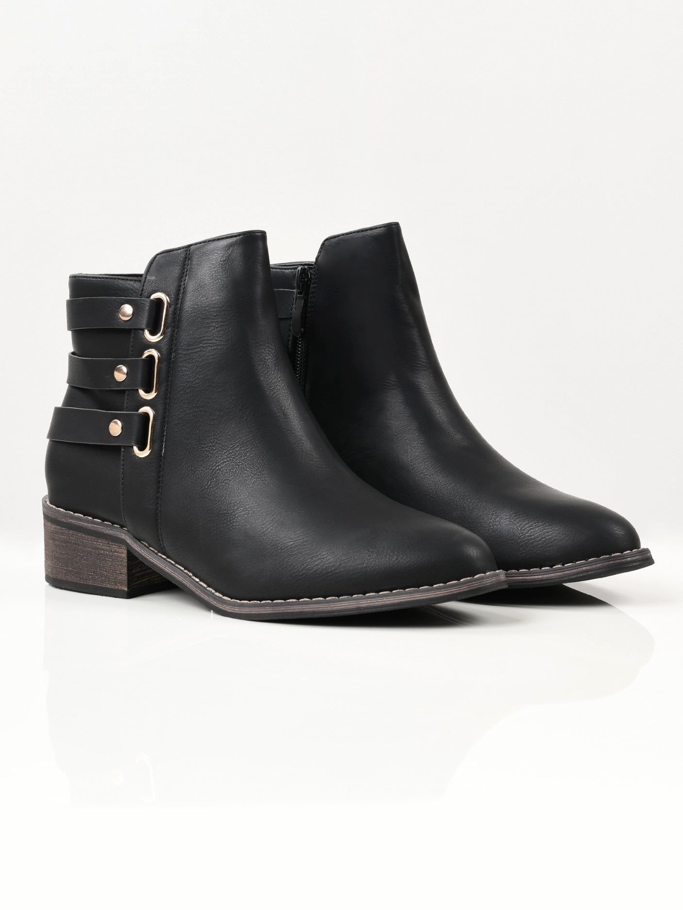 Strapped Boots - Black