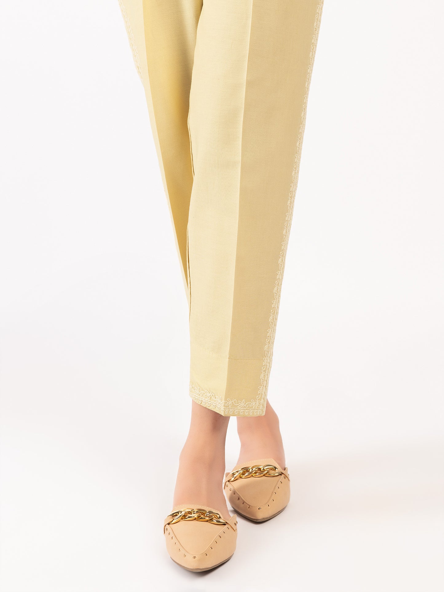 Embroidered Winter Cotton Trousers