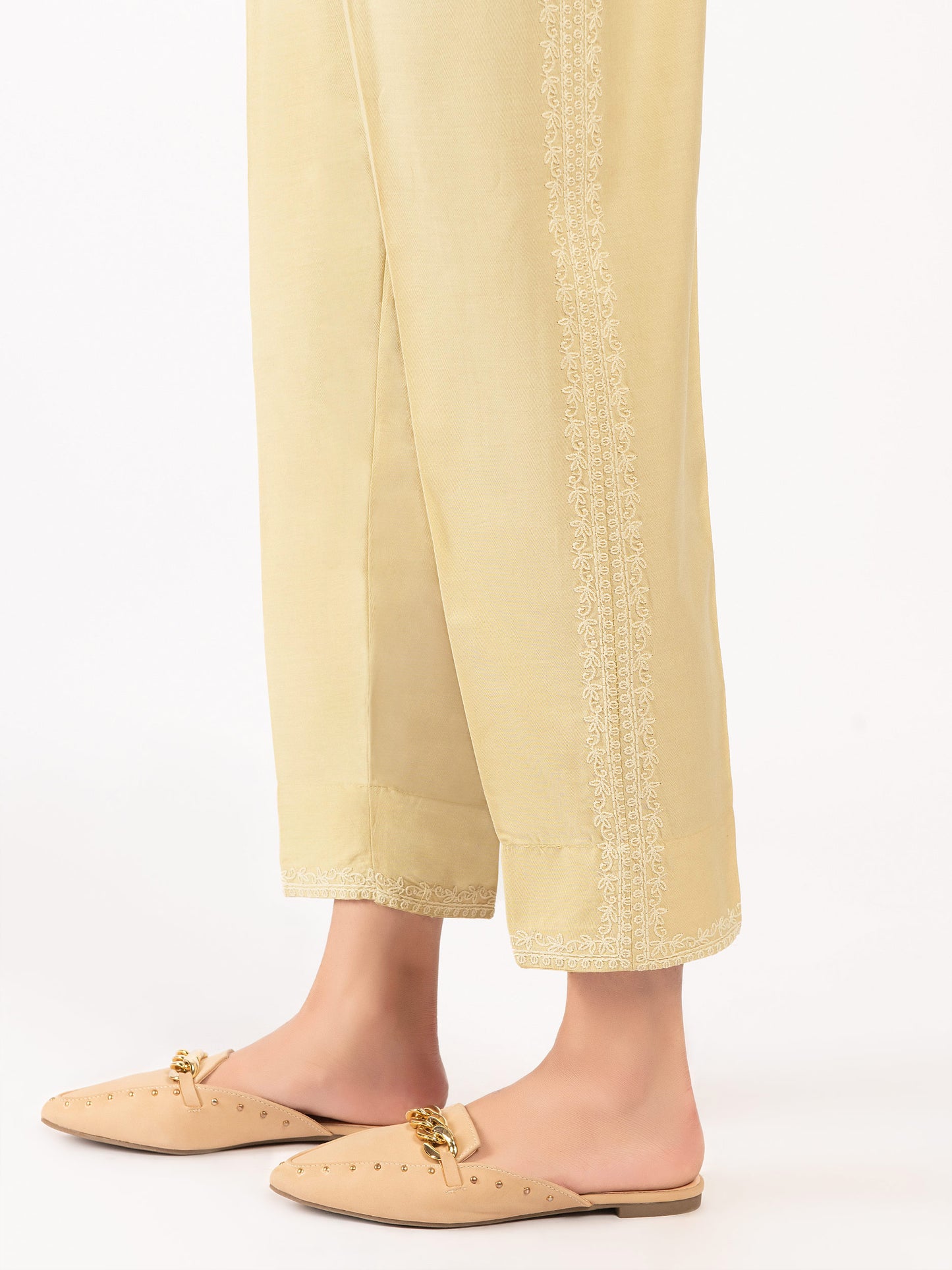 Embroidered Winter Cotton Trousers