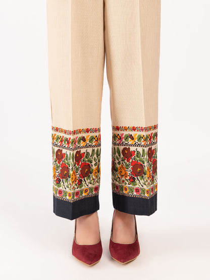 Printed Khaddar Trousers