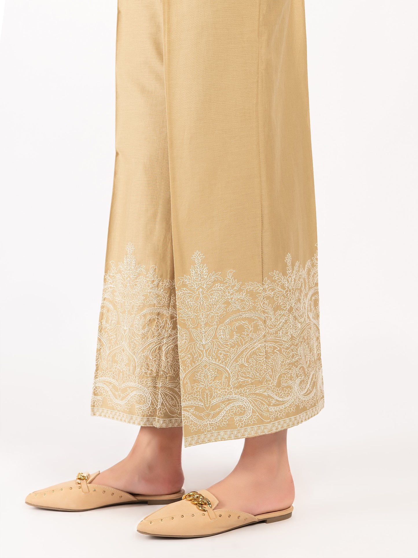 Embroidered Winter Cotton Trousers