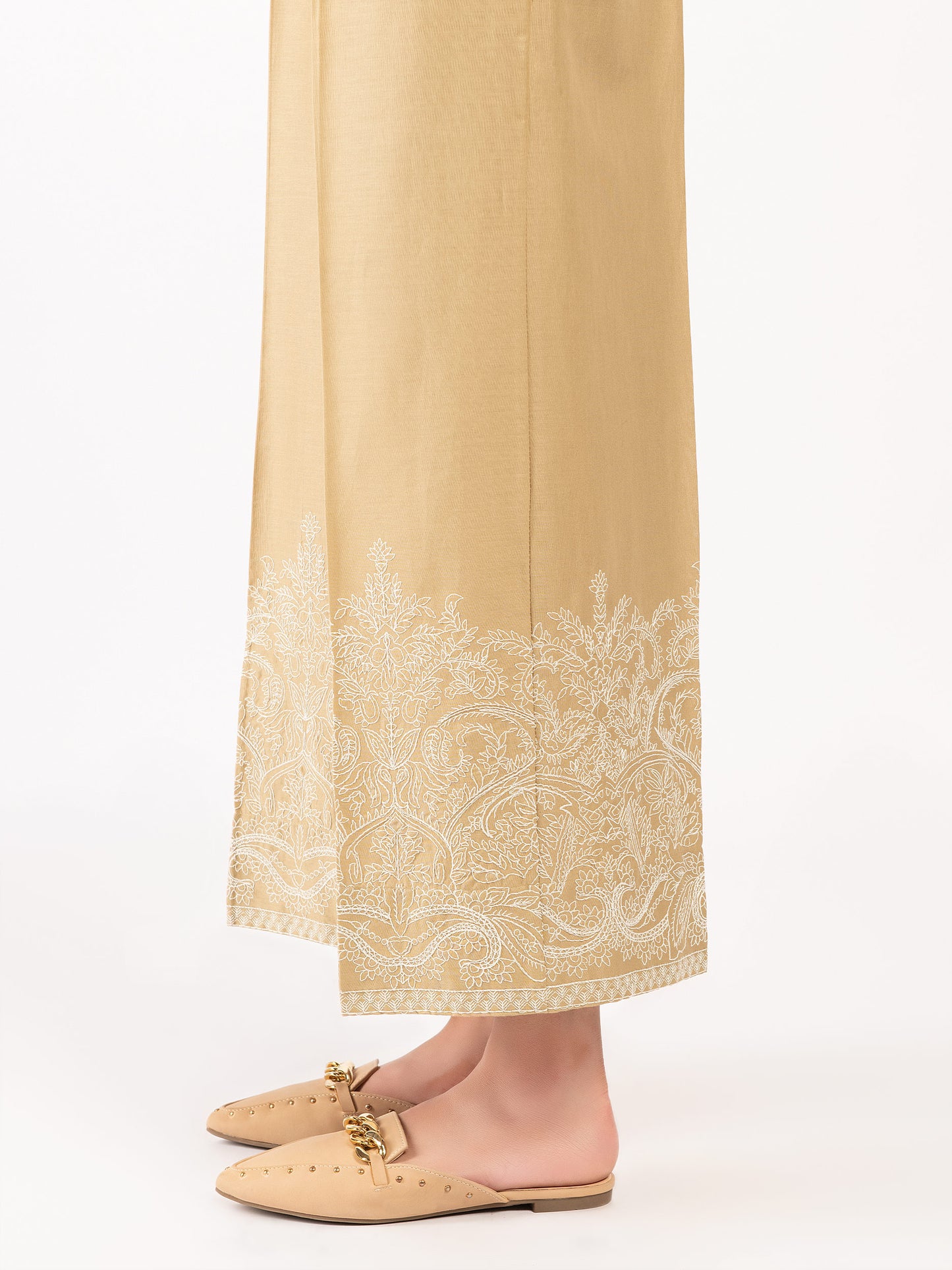 Embroidered Winter Cotton Trousers