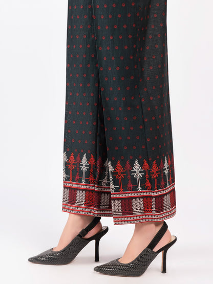 Printed Khaddar Trousers