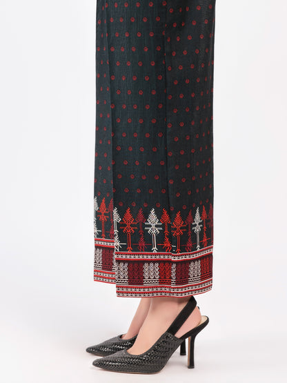Printed Khaddar Trousers