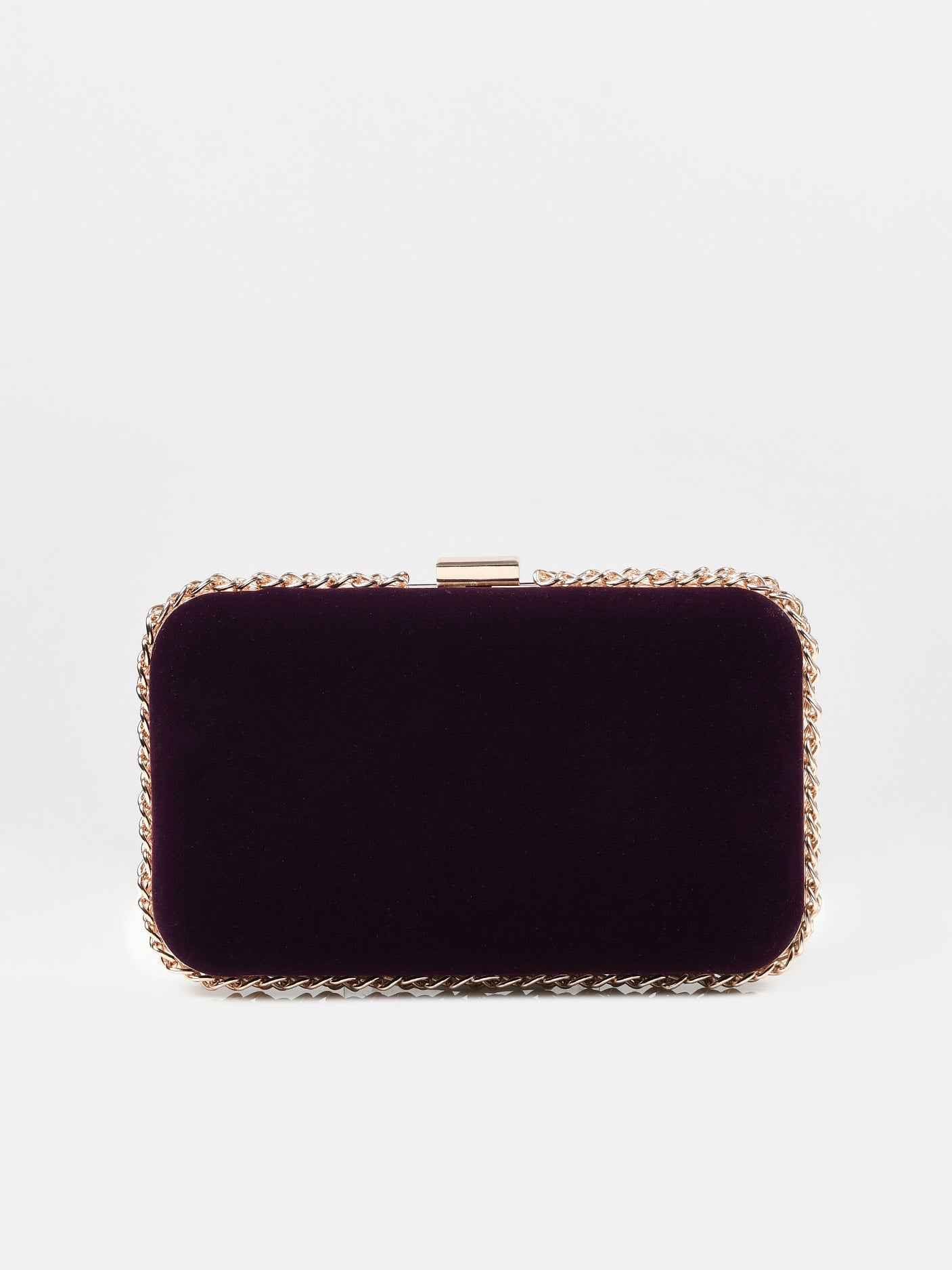 Chained Velvet Clutch