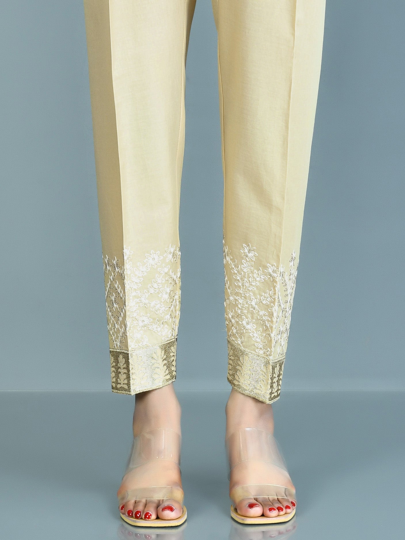 Embroidered Cambric Trousers