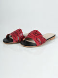 textured-flat-sandals---red