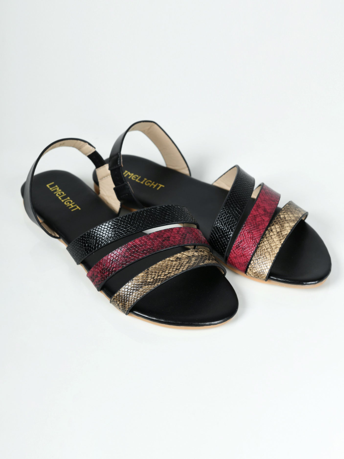 Textured Sandals - Black