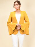 flared-sleeved-coat---yellow