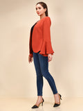 flared-sleeved-coat---orange
