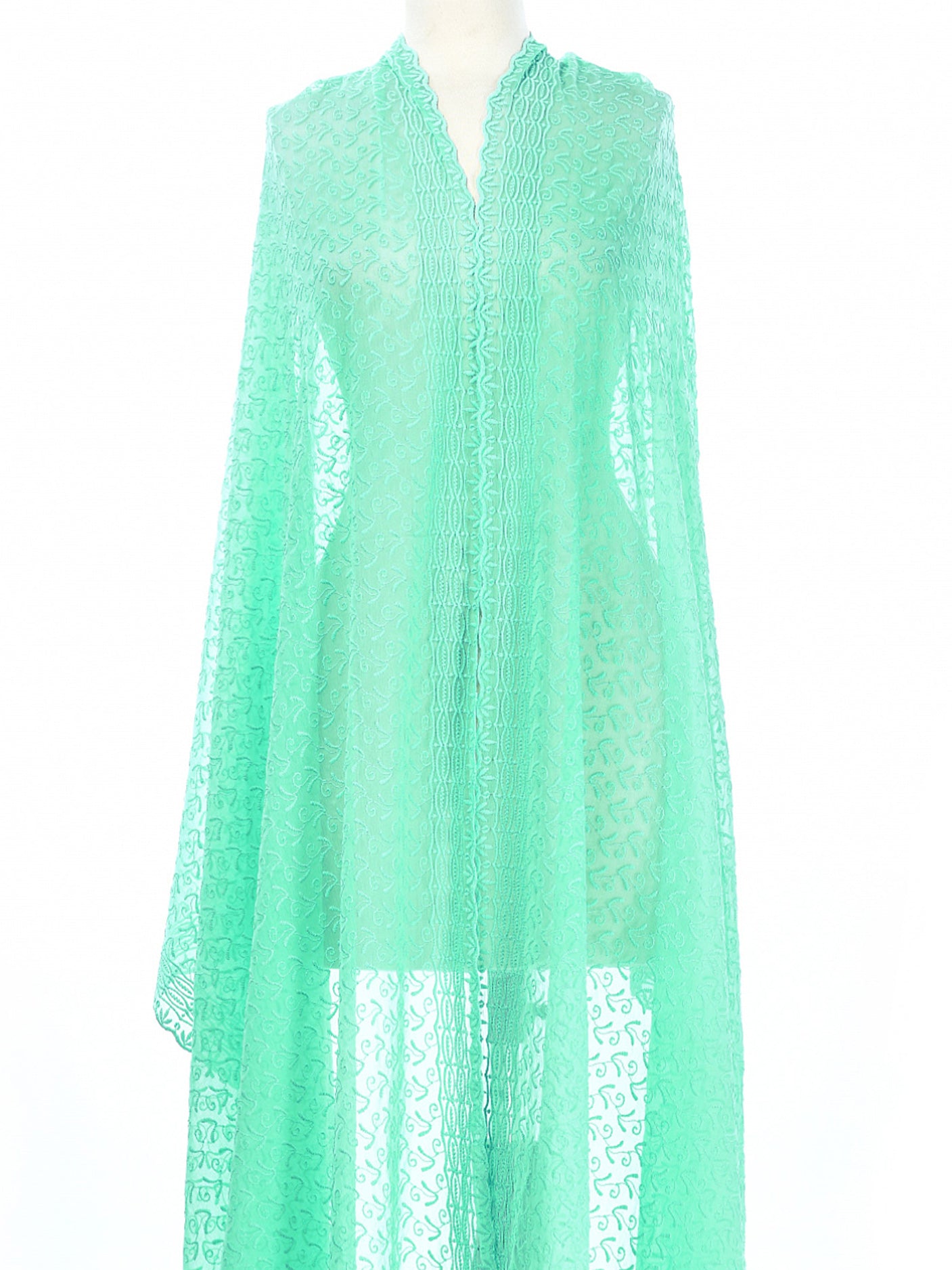 Chiffon Dyed Schiffli Dupatta