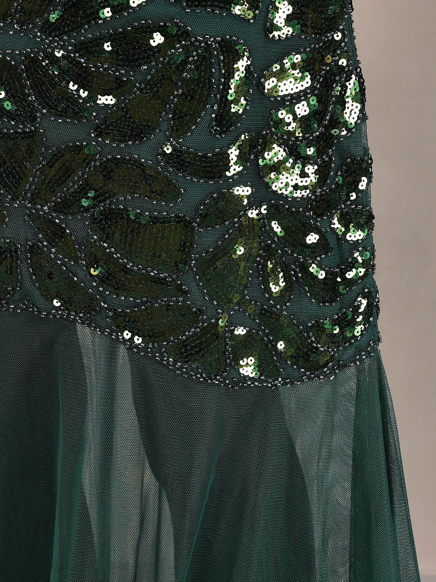 Sequined Chiffon  Dress