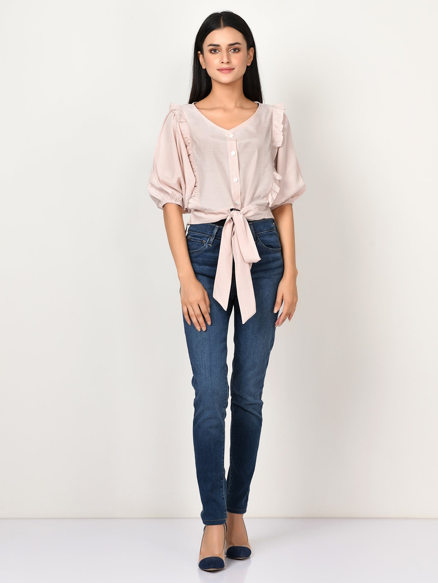 Knotted Silk Top