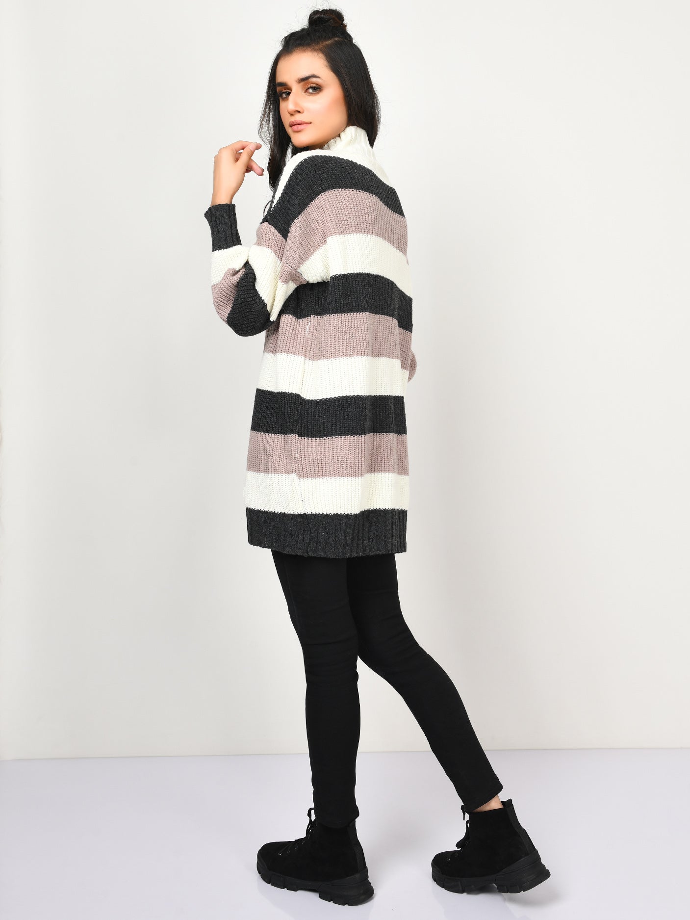 Long Striped Sweater