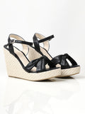 shiny-knotted-wedges---black