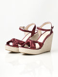 shiny-knotted-wedges---maroon